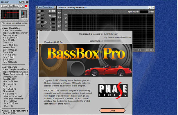 音箱设计制作软件：BassBox 6 Pro