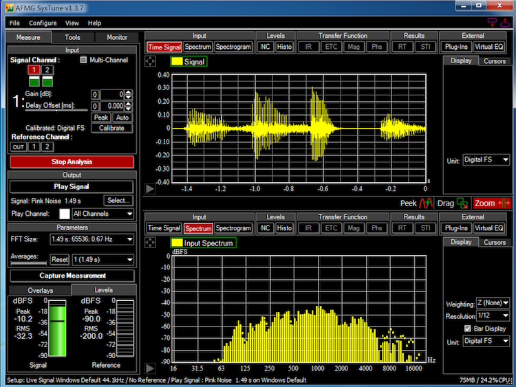 音频测量工具:EASERA SysTune1.3.7