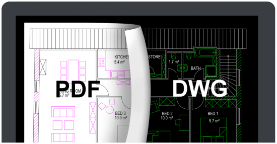 将PDF文件转换为DWG或DXF文件:BackToCAD Print2CAD 2022