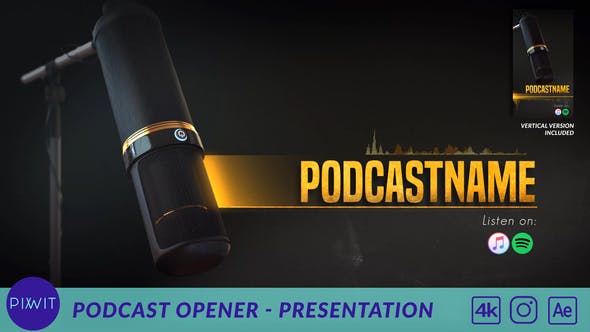 播客主播模板 Podcast Opener - Presentation